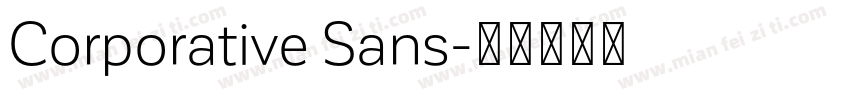 Corporative Sans字体转换